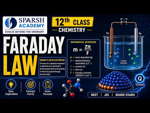 Faraday law | Electrochemistry  | Chemistry | JEE,NEET & Class 12