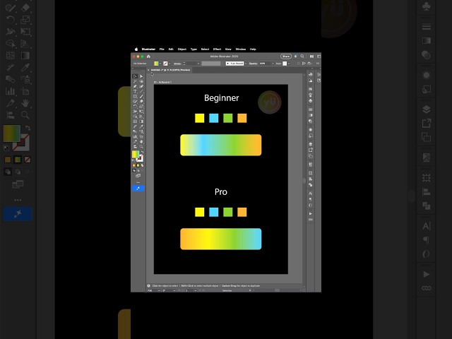 Gradient effect in illustrator | #youtubeshorts #shorts #reels #gradient #tips #videoviralシ