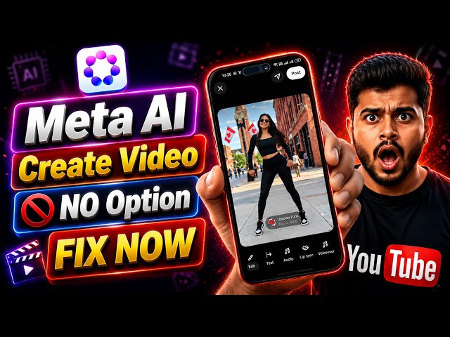 😭Meta AI Video Generate Option Not Showing | Meta AI Video Generate Problem Fix