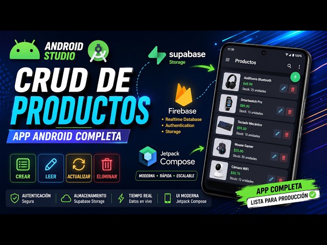 App Android de Productos | Jetpack Compose + MVVM + Firebase+ Supabase