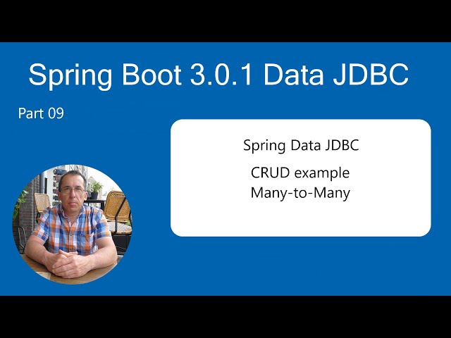 Spring Boot 3.0.0 Tutorial - Data JDBC Many-to-Many