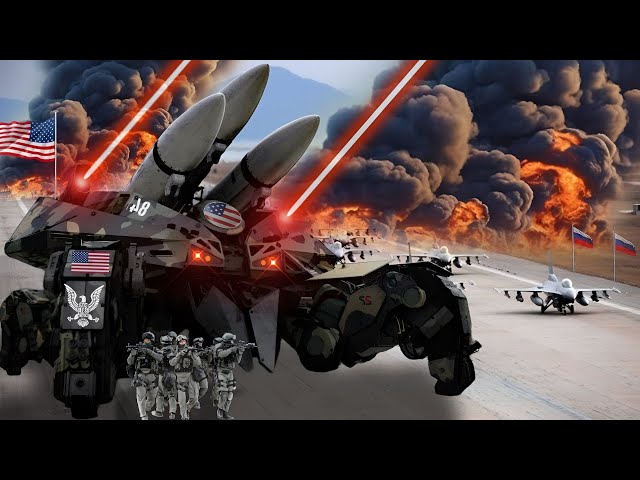 PUTIN and the World are Shocked! US Advanced Crab Tank Burns Down Russian Air Force Command Center!