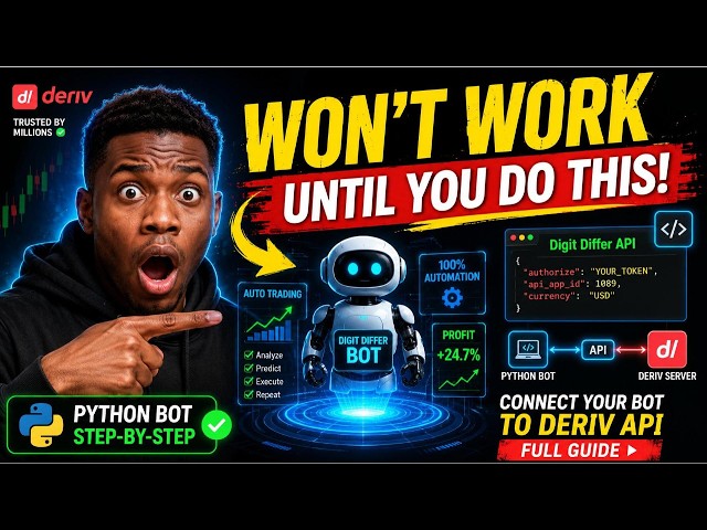 Your Python Deriv Bot Won't Work Until You Do This! (Digit Differ API Setup Explained