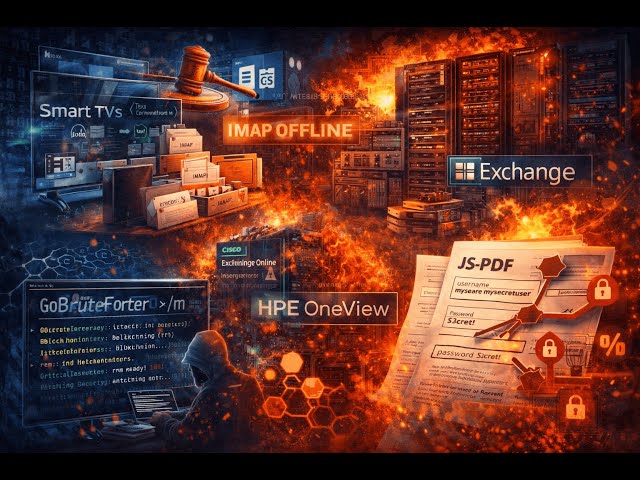 2025-1-09 | IMAP down at Exchange, RCE at Cisco and HPE, malicious PDFs and crypto attacks