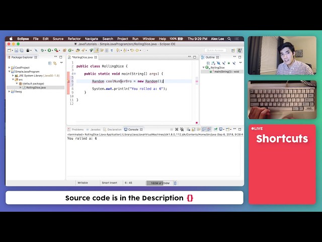 Simple Java Dice Program #8