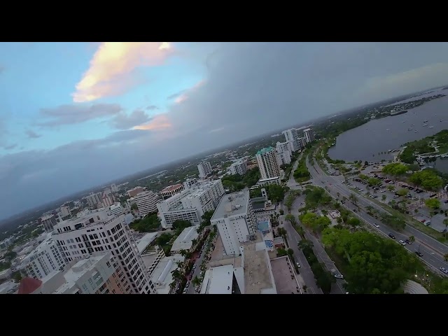 Avata flight on the bayfront SRQ