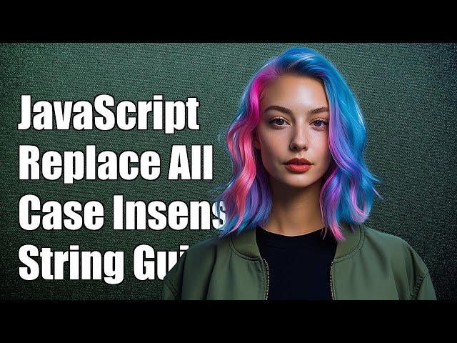 JavaScript Replace All: Case Insensitive String Replacement Guide