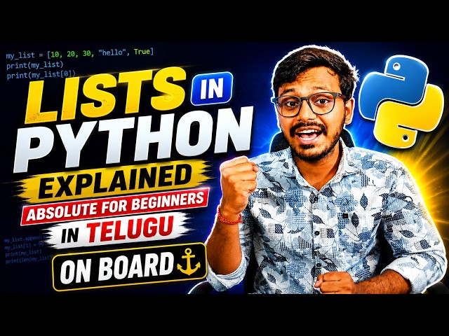 Python Lists Explained in One Video | Complete Python Lists Tutorial for Beginners (2026)