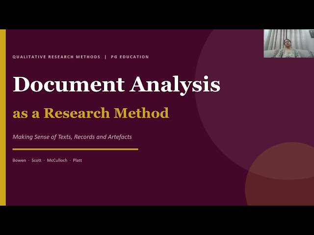 Document Analysis