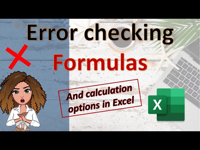 Excel for Beginners: ERROR checking and calculating FORMULAS