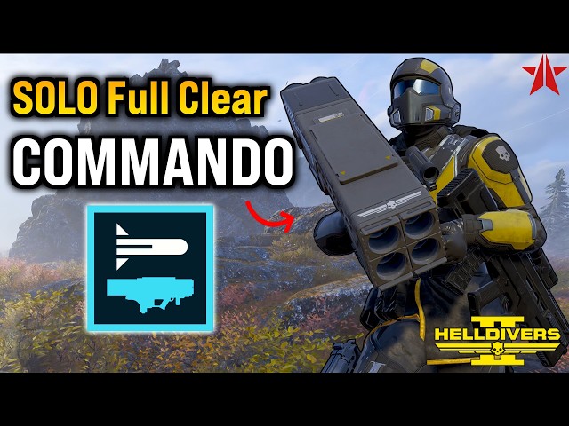 Helldivers 2 - SOLO Commando DESTROYS Automatons, Super Helldive (Full Clear)
