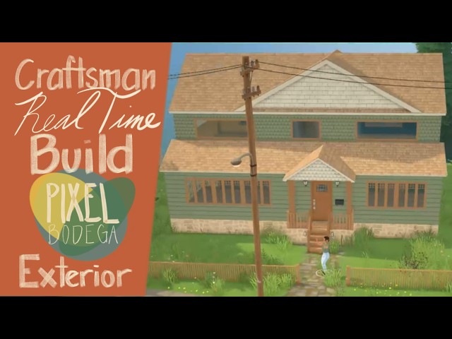 Craftsman/Early American Style Build | Paralives Build in Real Time | Part 1: Exterior