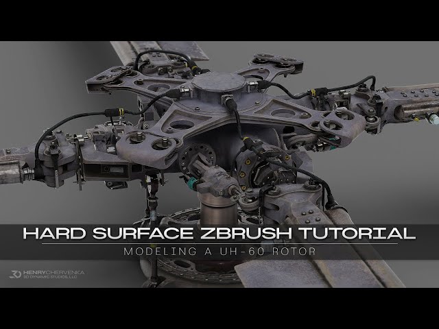 Hard Surface ZBrush Tutorial PROMO // Modeling A UH-60 Rotor