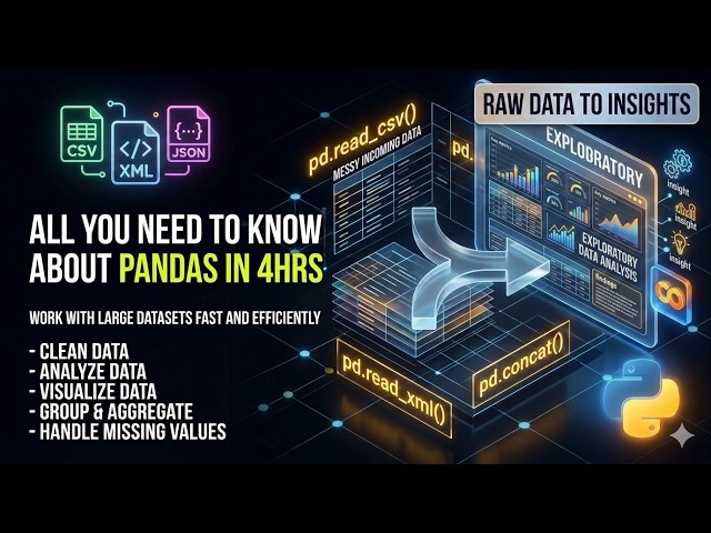 Pandas Masterclass: The Ultimate Data Analytics Boot Camp (Full Course)  | The Analytics Flow