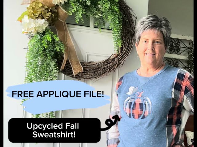 Upcycle for Fall with Reverse Appliqué  | Free Download Included!