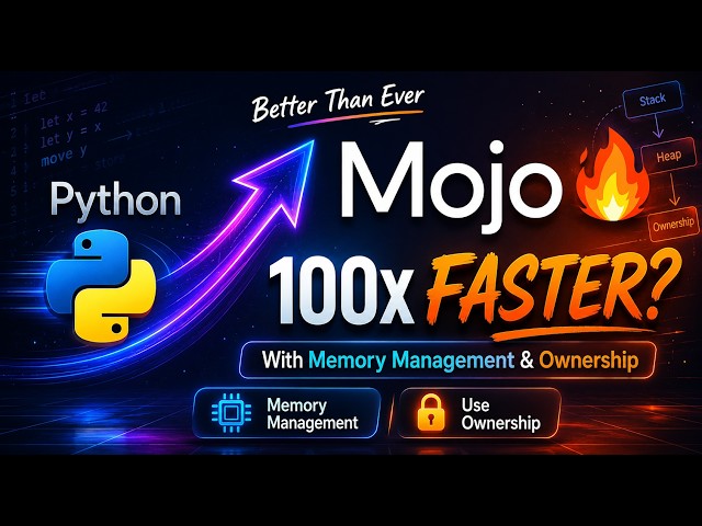 Mojo🔥 Memory Management Explained Simply | Ownership, Stack vs Heap & Value Semantics