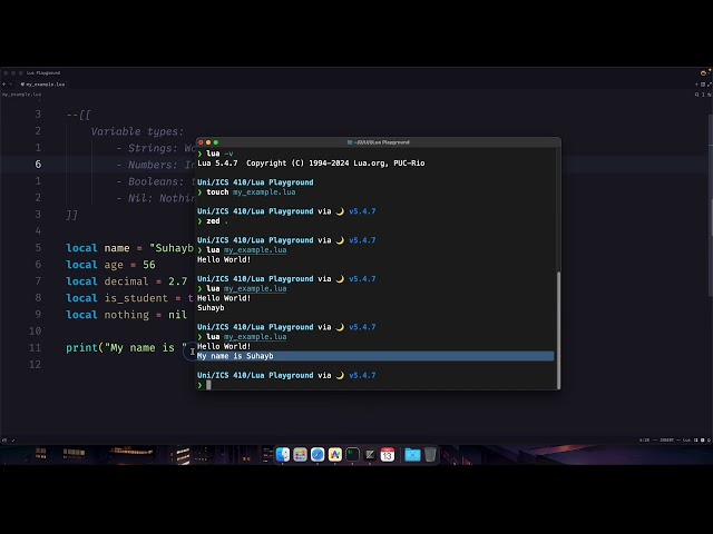 Introduction to the Lua Programming Language