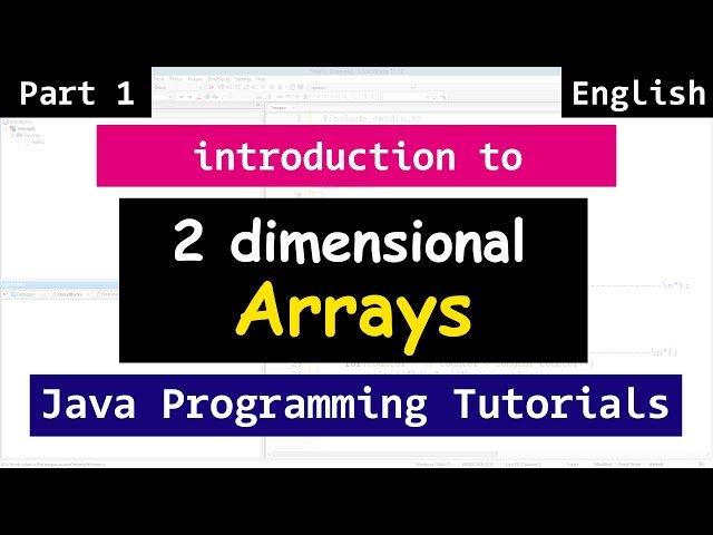 Two Dimensional ( 2 D ) Array with Example | Java Tutorial for Beginners