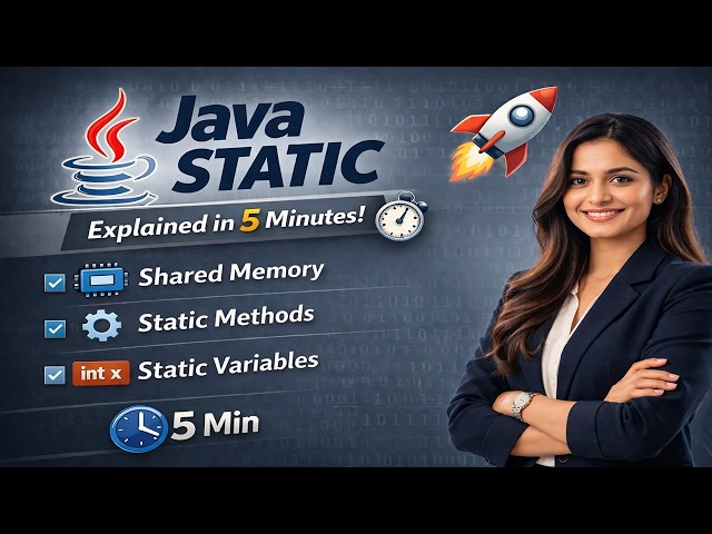 Learn the static keyword in Java in a simple and clear way!