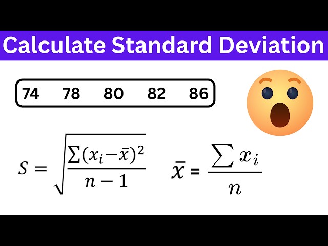 Calculate Standard Deviation from Data | Statistics