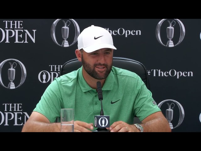 Scottie Scheffler Open Interview provided by The Open with Golfers Golf & Travel