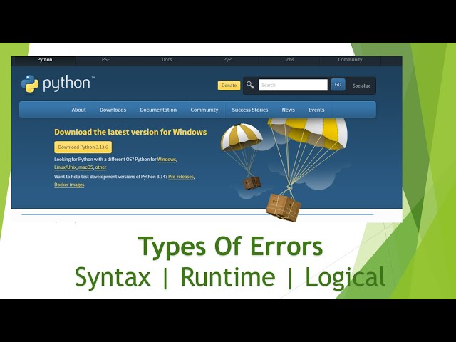 10 Types of Errors: Syntax | Runtime | Logical