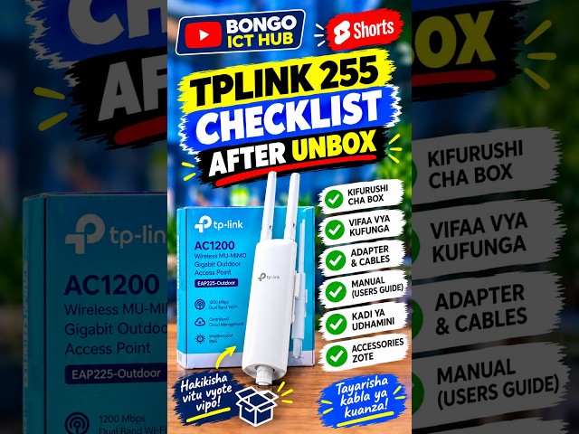 TP 255 CHECK LIST AFTER UNBOXING #computer #ict #ict #information #device