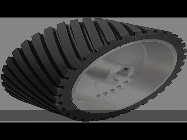 250 * 100 * 30mm Rubber Drive Wheel with 8 * 4mm Keyway,1