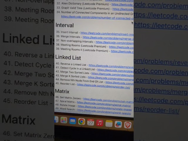 Blind 75 or Grind 76 questions ?