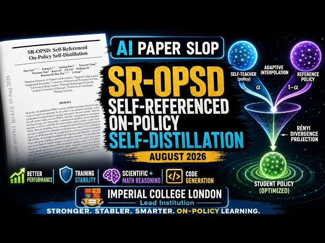 SR-OPSD: Self-Referenced On-Policy Self-Distillation (Aug 2026)