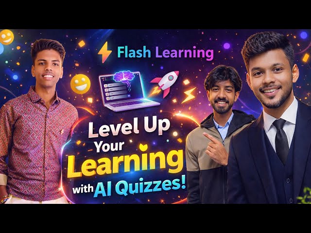 Flash Learning | Ai Quiz Generator | Fully Explained working ~ codewolves 