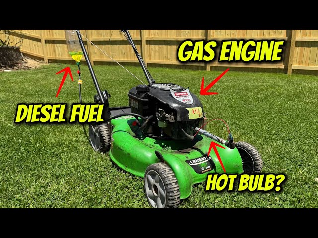 My GAS mower runs on DIESEL!