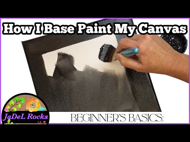 How To Base Paint a Canvas for Mandala Art