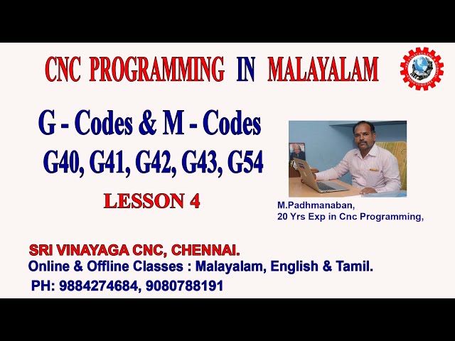 CNC MILLING PROGRAMMING IN MALAYALAM -  CNC MALAYALAM - CNC TRAINING MALAYALAM