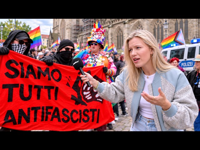 How absurd this anti-AfD protest was 💀🌈