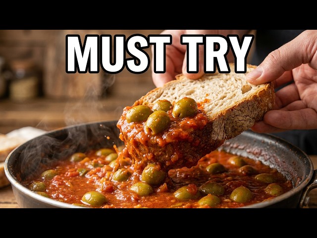 Why Is This Spicy Olive Salad So Addictive? | Secret Recipe! ✨