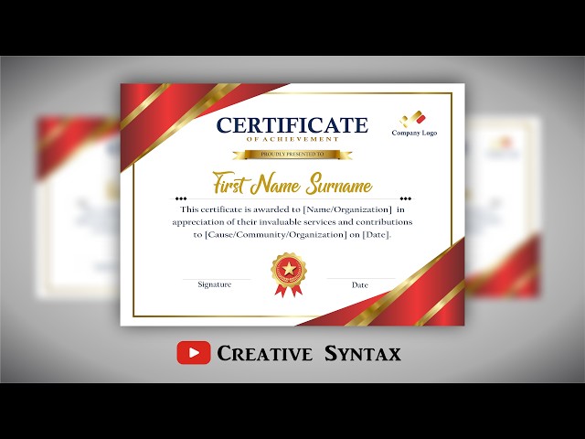 How to Design a Certificate and Badge in CorelDRAW,  Step by Step Tutorial, US Standard Printing
