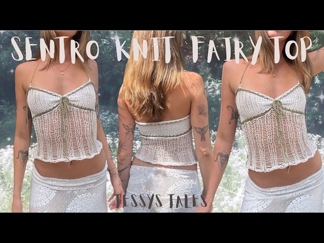 SENTRO knit fairy core top tutorial | beginner friendly | 48 pin sentro knit machine