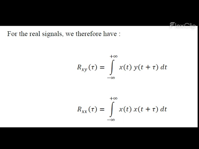 Chapter 1 with narration : Convolution and Correlation