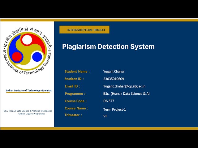 Plagiarism Detection System 