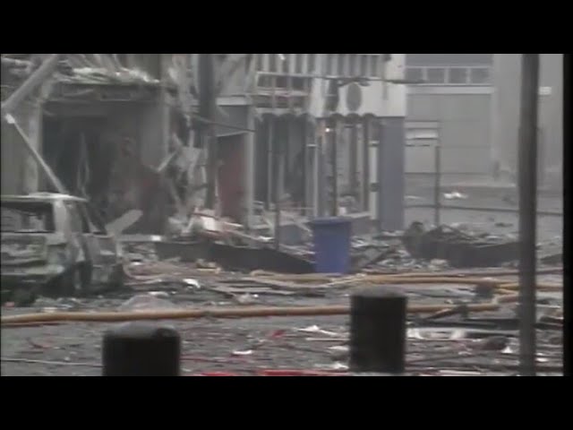 Lisburn town center bombing by the IRA, December 1989.