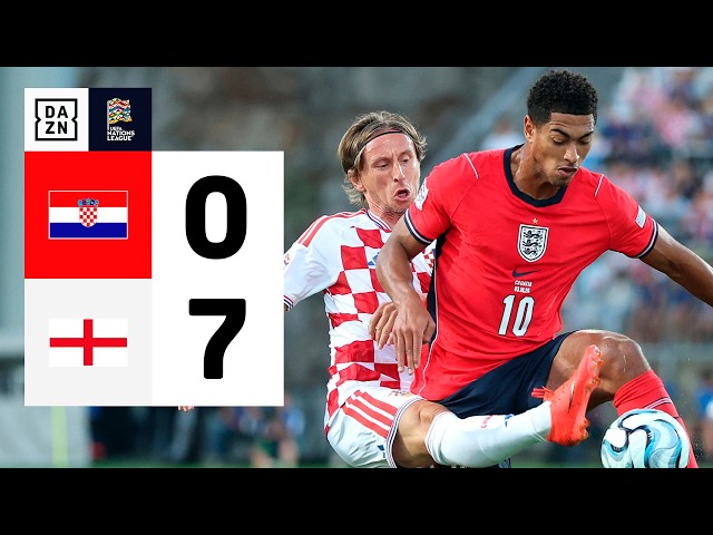 Croacia vs Inglaterra (0-7) | Resumen y goles | UEFA Nations League