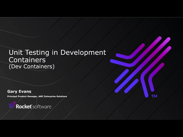 Unit Testing in Development Containers in Enterprise Developer