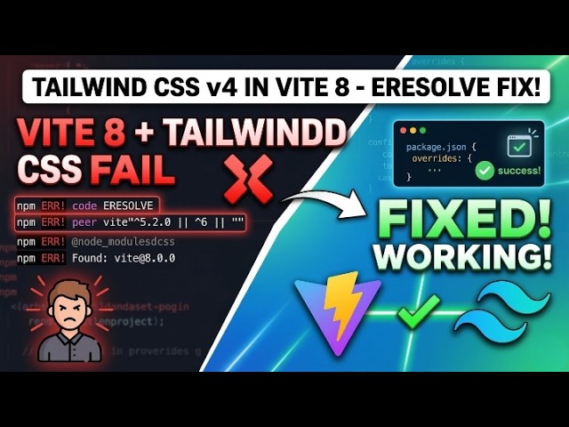 How to Fix Tailwind CSS Install Error in Vite (Quick Solution)