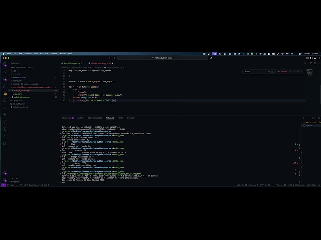 Module 02: Kafka Architecture - Lesson 13 - Building a simple Admin client