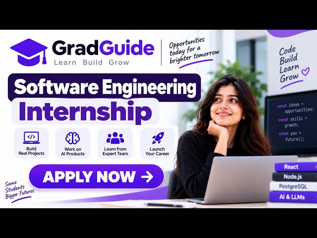 GradGuide Hiring 2026🔥 | Software Engineering Intern | Fresher | Mumbai | ₹12K–16K/Month |Off Campus