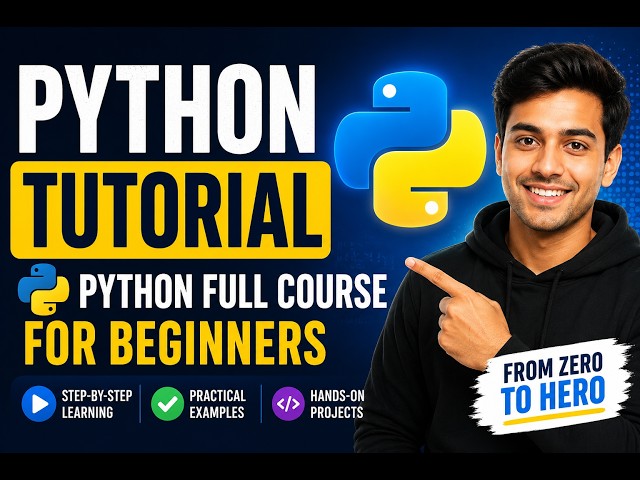 Python Tutorial   Python Full Course for Beginners
