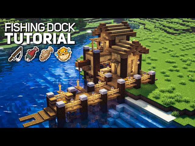 Minecraft: Ultimate Fishing Dock Tutorial (how to build)