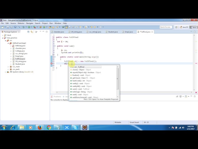 java video 16 final keyword (www.way2testing.com)
