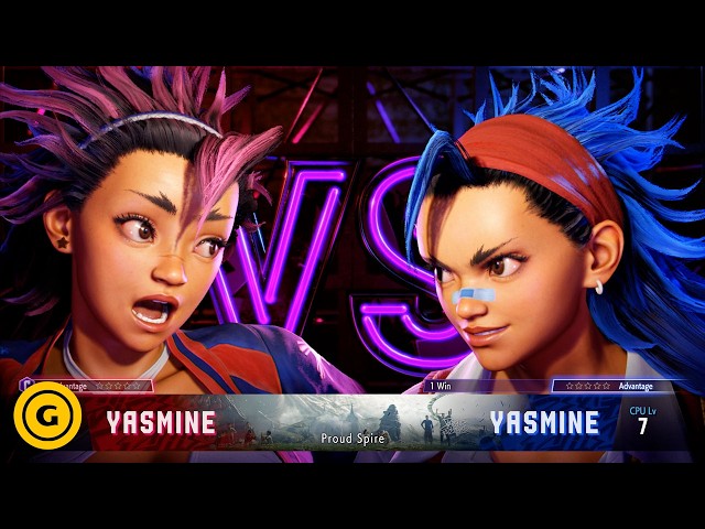 Street Fighter 6 Yasmine High Level Gameplay (CPU Level 7)